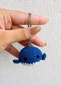 Crochet Whale Keychain🐳