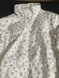 Floral Print Button-Down Jacket