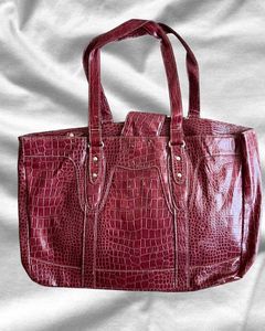 vintage Leather animal print Handbag