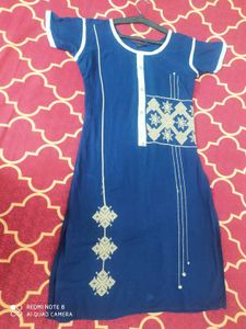 Elegant Navy Blue Kurta