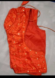 Orange blouse