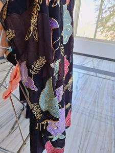 ⚫️ Garara Set Full Embroidered With Bottom Dupata