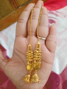 Golden Jhumka Earrings