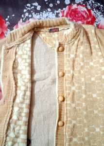 Cozy Beige Textured Cardigan