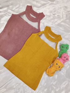 Stylish Cut-Out Knit Tops