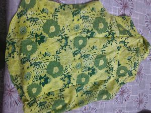 Vibrant Yellow Sleeveless Shirt in XL size