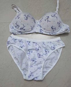 Floral Print Bra &amp; Panty Set
