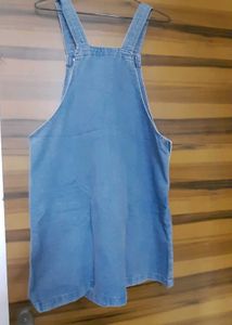 Denim Dungaree Shorts