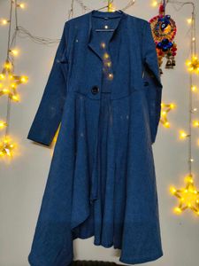 Stylish Blue Long Jacket