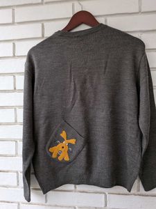 Cute Dog Graphic Knit Sweater