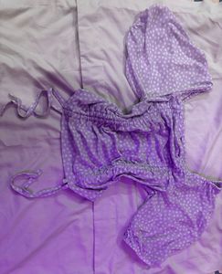 🎀Lavender Mesh Top.SIZE-28-34
