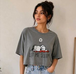 Disney Classics Cropped Snoopy Tee (M)