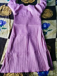 Elegant Lavender Textured Kurta
