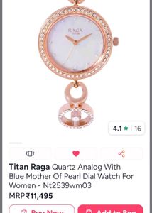 Titan Raga Rose Gold Watch