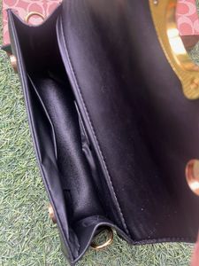 Coach Black Clutch with Gold C Logo