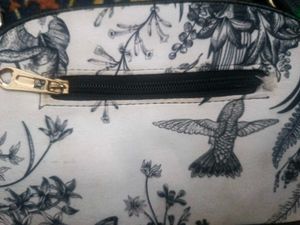 Chic Botanical Print Crossbody Bag