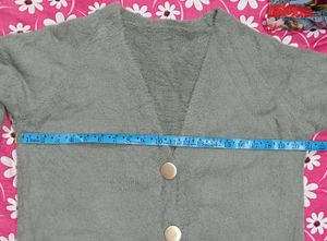 Fluffy Cozy Grey Cardigan