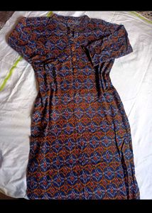 Jaipuri Cotton Kurti Pant Set