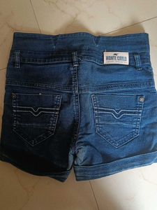 Stylish monte carlo Blue Denim Shorts