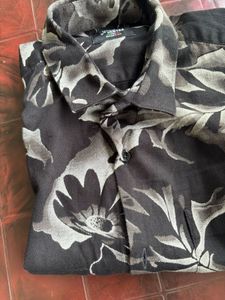 Stylish Black Floral Print Shirt