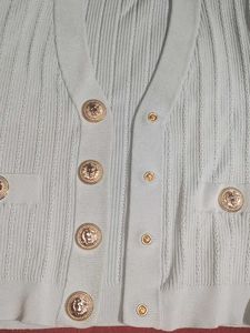 Vintage Button-Up Knit Top