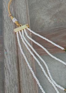rajputi mala Elegant Layered Necklace with Green S