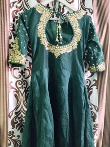 Designer Gown With Heavy Work &amp; Dupatta