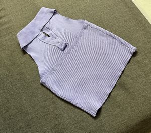 Lavender ribbed backless sleeveless crop top!