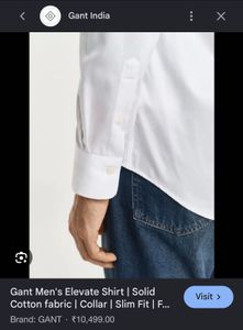 Classic Gant White Button-Down Shirt Oxford