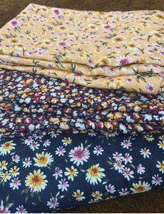 👉3 piece in 1 priceFloral Print Dress Material