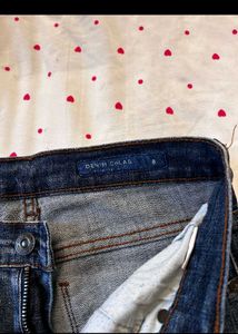 Flared Blue Denim Jeans