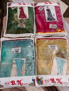 Assortment of 4 Bhel-Puri Sarees