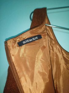Japanese Dress Women Coffee Color