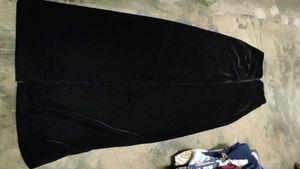 Elegant Black Velvet Gown