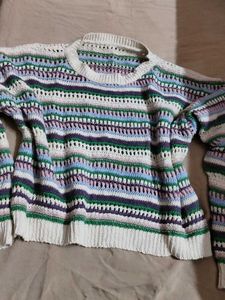 crochet oversized top