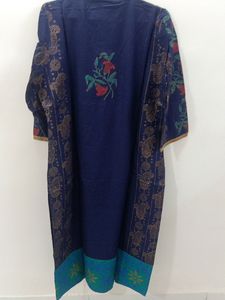 Stylish Navy Blue Kurti with Tree Motif