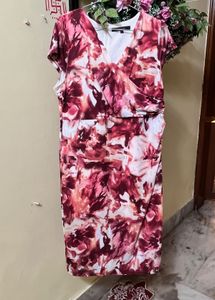 Chic Floral Print Wrap Dress