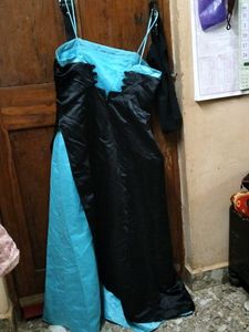 Black &amp; Turquoise Butterfly Dress