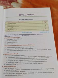 Practical Chemistry Class XI CBSE