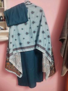 Teal Kurta Set with Dupatta