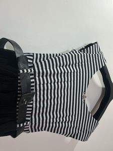 Striped Fit &amp; Flare Dress