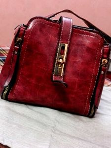 Chic Red Handbag