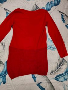 Red Sequins Top Party Wear