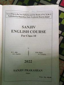 English Course Class 10 Book