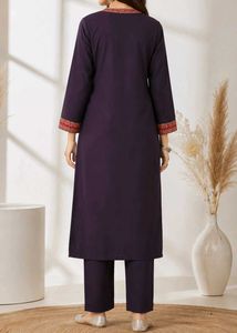 Elegant Purple Kurta Set S M L Size