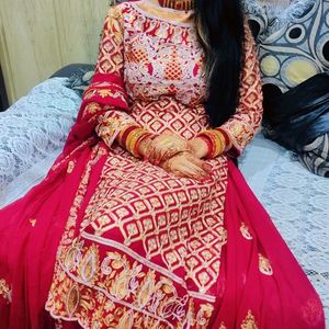 Elegant Maroon Embroidered Kurta Set