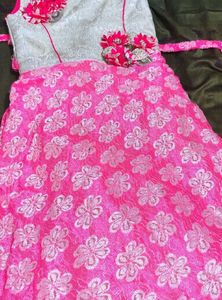 Cute Pink Floral Girl's Dress