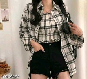 Pink Plaid Layered Top