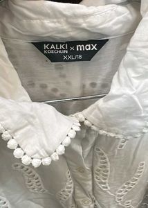 Chic White Eyelet Midi Dress