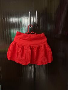 Red Bubble Skirt
